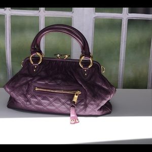 Marc Jacobs Quilted Leather Handbag in Purple